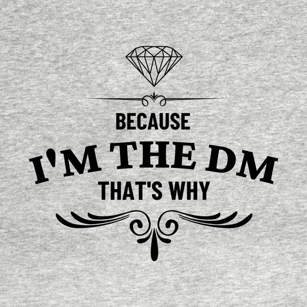 Because I'm the DM That's Why by yassinebd